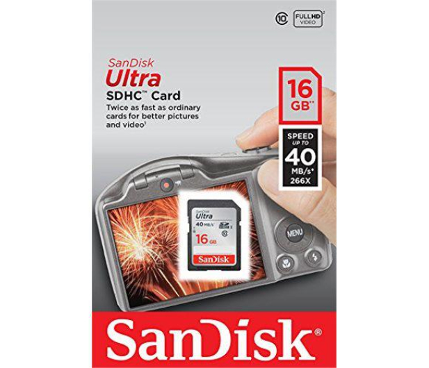 Sandisk 16GB SDHC Ultra Class10 40MB/s UHS-I - 208118 - zdjęcie 3